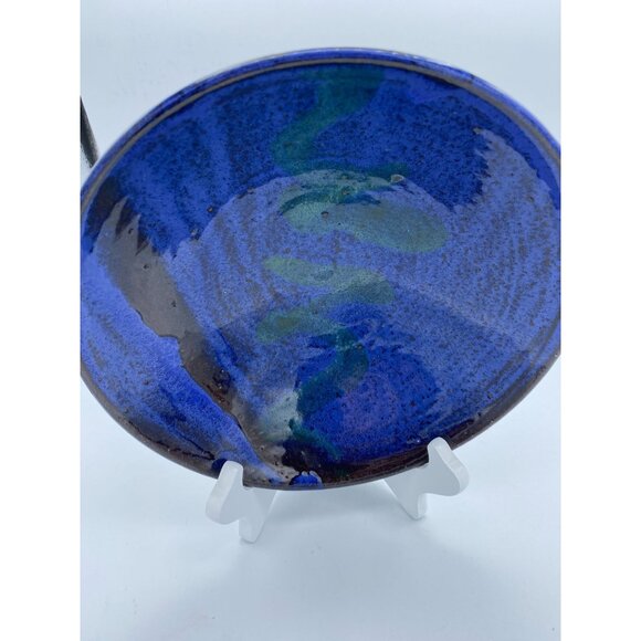 Midnight Blue Hand Made Pottery Bowl /Signed - Picture 4 of 8